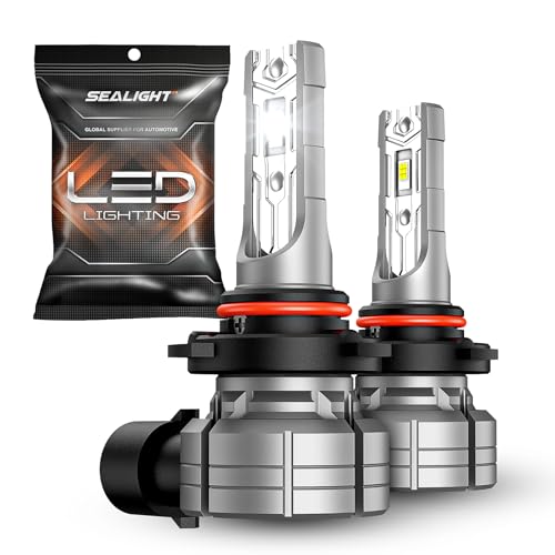 SEALIGHT H1091459140 LED Fog Light Bulbs, 400% Brighter H10 LED Fog Lights, 1:1 Mini Size Quick 5-Min Installation, IP68 Waterproof, Plug and Play, Perfect Fit for Cars, Trucks, and SUVs, Pack of 2