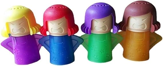 Angry Mama Microwave Oven Steam Cleaner, High Temperature Steam Cleaning Tool, Just Add Vinegar and Water, Easily Removes Odors and Crud in Minutes (Random Color, 1 Pack)