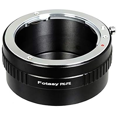 Fotasy PK Lens to E Mount Adapter, K Mount E Adapter, PK FE Adapter, Compatible with Pentax K Lens Sony a7 a7R a7s II III IV a9 a7c Alpha 1 a6600 a6500 a6400 a6300 a6100 a6000 a5100 a5000 a3500 ZV-E10