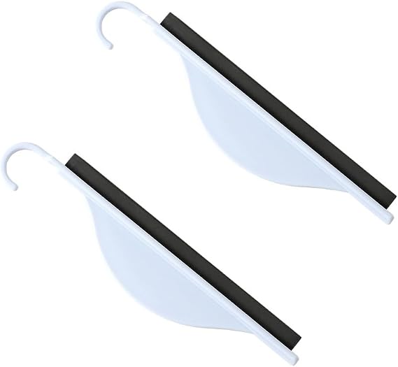 2 Pack Small Squeegee Water Scraper, Mini Squeegee Scraper for Bathroom Glass Shower Mirror, Kitchen Countertop and Sink, Oil Plate, Car Window Windshield, Film, Stickers, Decals, etc.