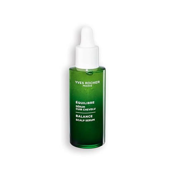 Yves Rocher Balance Scalp Serum, Hydrating Treatment for Dry Itchy Scalp, Restores Balance with 8 Organic Plants & Polysaccharides, Leave-In Scalp Care, 75ml / 2.5 fl oz