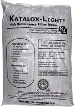 Katalox Light KL-15 KL Advanced Filter Media for Iron, Manganese, and Hydrogen Sulfide Removal - 1.5 cu.ft