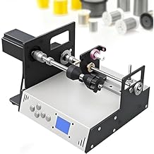 Digital Control Coil Winding Machine, Automatic 900rpm, with Counter & LCD, for Tube Enameled & Solder Wire, Fishing Line Winder, Industrial Motor Coils