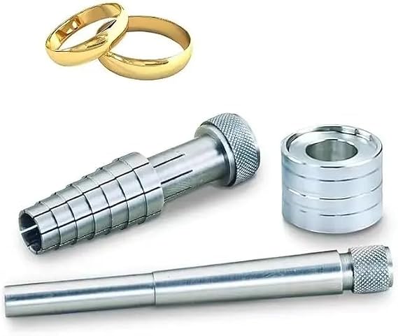 Ring Stretcher Tool Kit Ring Resizer for Gold, Silver, and Other Soft Metals | Durable and Portable with Mandrel and Expander Rod | Easy-to-Use Sizing Tool for Jewerly at Home or Professional Use