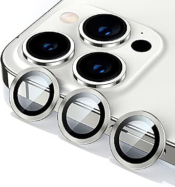 [3 Pack] Loirtlluy Camera Lens Protctor Designed for iPhone 13 Pro Max 6.7 inch & iPhone 13 Pro 6.1 inch, [Keeps Original Picture Quality] Aluminum Alloy Edge with Premium HD Tempered Glass Cover,