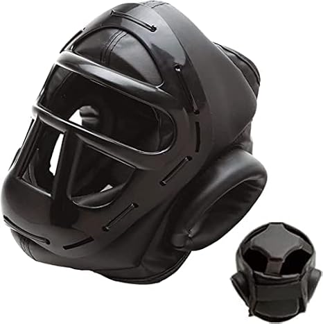 Essential Caged Headgear for Boxing MMA Muay Thai Karate Training Kids Adults
