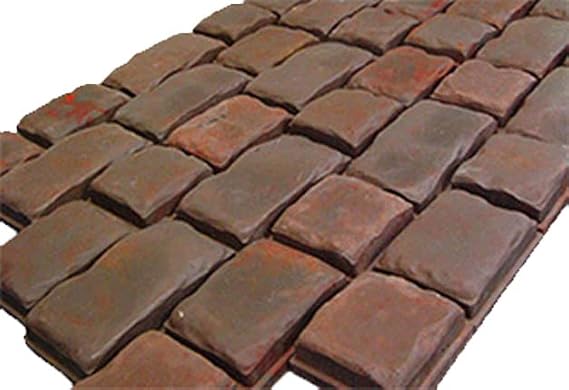 BETONEX Plastic Mold Concrete Set Patio Paving Mold 1 Piece - Large Beautiful Path Maker Precast Concrete Mold and Foam Stamp for Walkways - Large Cobblestone Concrete Mold Reusable