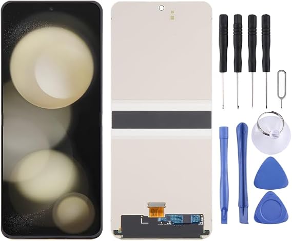 Cell Phone Replacement for Galaxy Z Flip5 SM-F731B LCD Screen with Digitizer Full Assembly Spare Parts