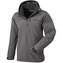 Polaris Gray Mens Softshell Jacket Lightweight Warm Fleece Lined - Small