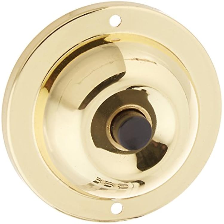 Edwards Signaling 600 Push Button, Solid Brass