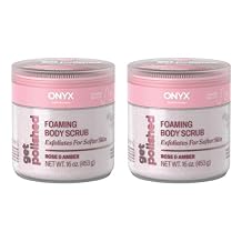 Onyx Professional Foaming Body Scrub With Brush, Berries & Blossoms, 16oz, 2pk