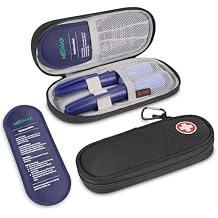 MEDMAX Insulin Cooler Travel Case with 2 TSA Approved Ice Pack, GLP-1 Diabetic Medicine Cooling Bag for Zepbound for Mounjaro Pen, Portable Diabetes Supplies Storage Organizer Case