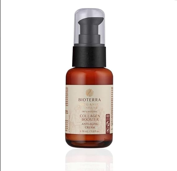 Bioterra Anti Aging Yüz Kremi - Kolajen Destekleyici, Kırışıklık Karşıtı, Yoğun Nemlendirici, Organik Yağ İçerikli, Cilt Yenileyici Günlük Bakım Kremi