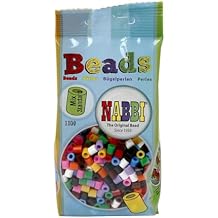 Nabbi Melting Beads ~ 5 x H 5 mm 1.100 pcs. Dark Grey #8, 1100-Piece