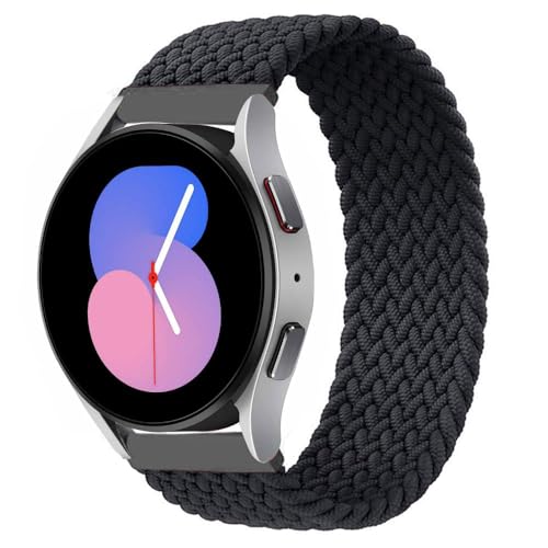 Samsung Galaxy Watch 456 Band - 2022mm Elastic Braided Nylon Solo Loop Strap for Galaxy Watch 46mmGear S33 45mm