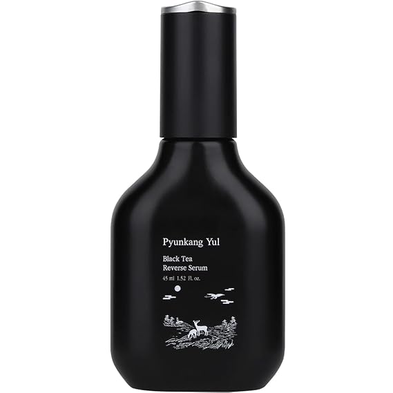 Pyunkang Yul PKY Black Tea Boosting Serum, Condensed Nutrition for Fine Line Care with Kombucha, Ginseng Fruit Extract, Zero-Irritation, Korean Skincare (1.52 Fl. Oz, 45ml)