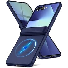 for Samsung Galaxy Z Flip 7 Case with Hinge Protection & Magnetic Charging &Slim ,Full-Body Military Protection Phone Case for Galaxy Z Flip 7 Dark Blue 29-zflip7-03