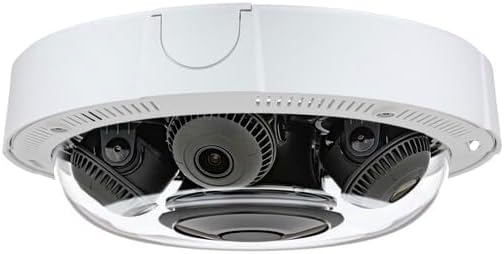 AXIS P3737-PLE Multisensor Panoramic Camera, 20MP IP Security Camera, Indoor Outdoor, Infrared, 5MP per Channel at 20 fps