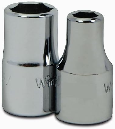 Williams JHWM-612 SUPERTORQUE 1/4-Inch Drive Shallow SAE Socket, 6 Point, 3/8-Inch Size, High-Polished Chrome Finish, Designed For Use On 6 Point Fasteners