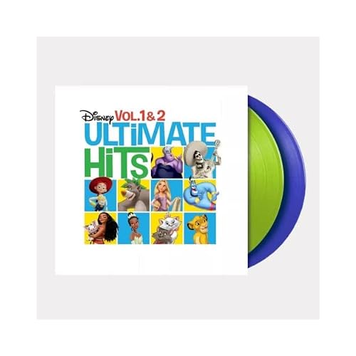 Disney Ultimate Hits Vol 1 & 2 - Exclusive Limited Edition Green & Blue Colored Vinyl 2LP