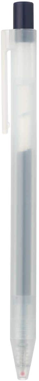 MUJI - 0.5mm Blue Black Smooth Gel Ink Retractable Ballpoint Pen (10 Pieces)