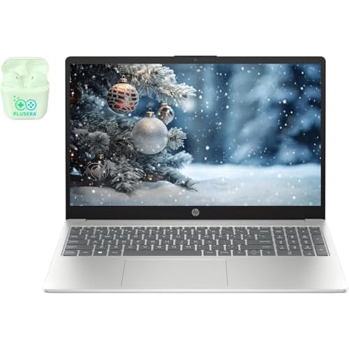 HP 15.6 FHD Business & Student Laptop Computer, 10-Core Intel Core i5, Windows 11 Pro Laptop with Microsoft Office Home & Business Included, PLUSERA Earphones Intel Core i5, 16GB RAM | 1TB SSD