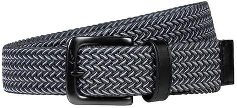 Nike Stretch Woven Belt Dark GreyWhite, Medium 3638