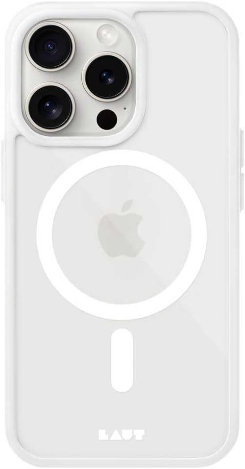 LAUT - HUEX Protect case Compatible with iPhone 15 Pro (6.1") - White