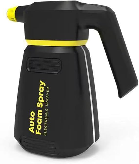 Electric Foam Sprayer for Car Washing, Upgraded Durable 2L Battery Powered Foam Cannon with USB-C Charging, Portable Cordless Pressure Sprayer for Auto Detailing, Home & Garden Cleaning