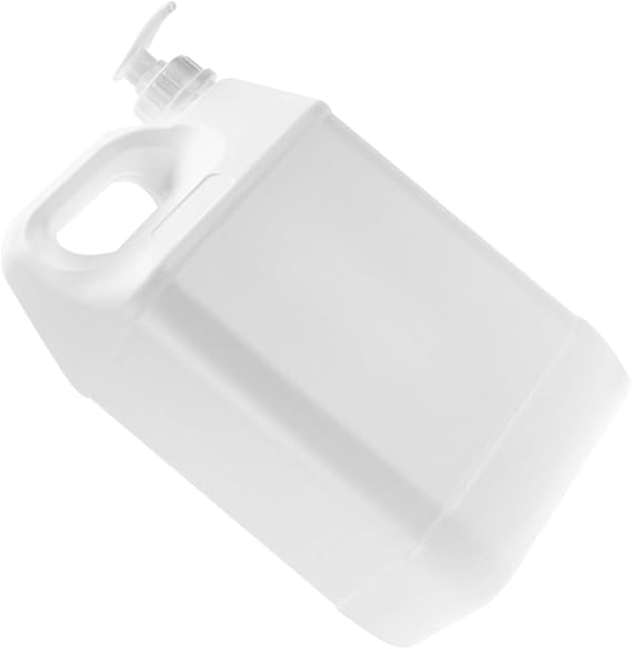 4L Press Pump Dispenser Refillable Plastic Bottle for Laundry Detergent