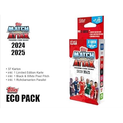 Topps Bundesliga Match Attax 2425 Eco Pack Contains 37 Cards  3 Bonus Cards