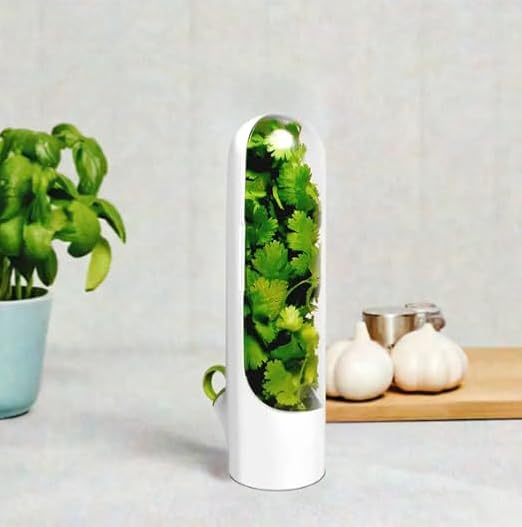 Le Nish Home Taze Tutma Kabı - 2'li Ekonomi Seti - Buzdolabı Organizer, Maydanoz, Dereotu ve Nane Saklama Kabı, Otların ömrünü 3 Kat Uzatan Akıllı Tasarım (BPA Free)