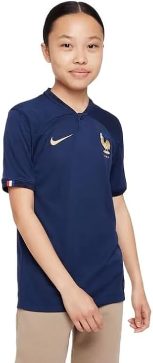 Nike France 2022 World Cup Youth Replica Home Jersey, Blue, XL (Big Kids)