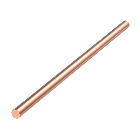 99.9% Pure Copper Round Rod Solid Copper Rod Bare Copper Cu Metal Rod for Metal DIY Craft Hobbies Length 150Mm,Diameter:22mm