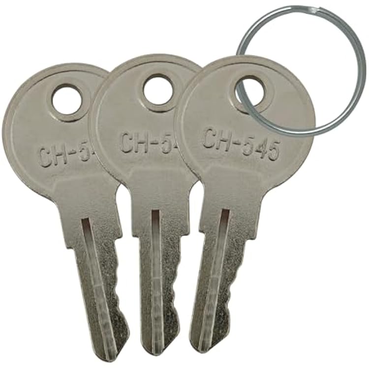 CH545 CH-545 Keys for Truck Trailer RV Campers Car Hauler Tool Boxes Lock Replacement Dee Zee Delta Weatherguard Kobalt Husky Tool Box 3 Pack