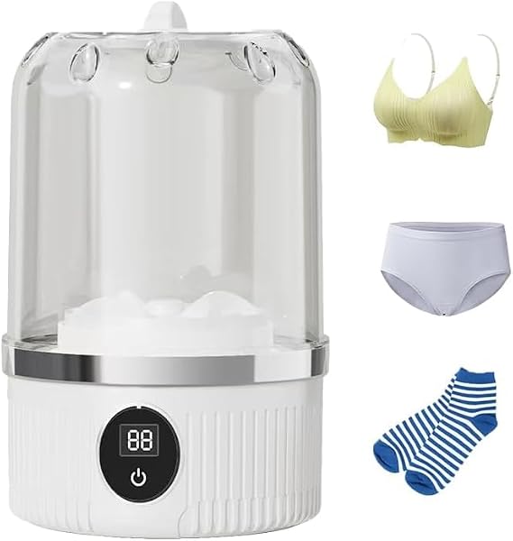 Underwear Washing Machine, Upgrade Mini Portable Washing Machine Rechargeable Underwear