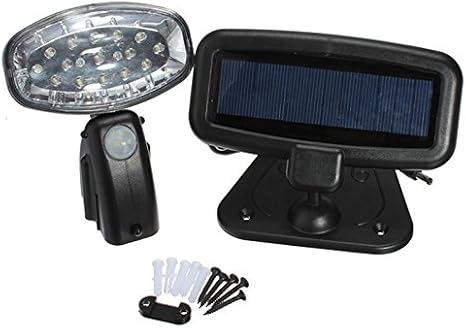 Solar light - BANGWEIER LED Solar Power Motion Sensor PIR Energy Saving Spot Light 15 LED Security Bright Graden Path Waterproof Step and Wall Lighting