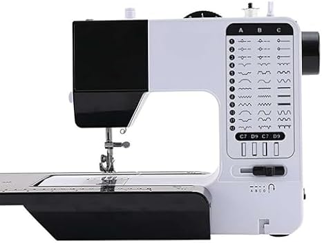 Embroidery Machine, Heavy Duty Portable Sewing Machine with 38 Built-In Stitches, Extension Table & Night Light for Beginners and Advanced Crafters