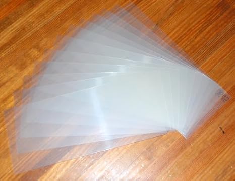 Heavy Duty 14mil Rigid Poly Stencil Sheets - .014" Thick Polyester Sheet 4"x9" (12-Pack)