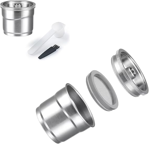 Stainless Steel Refillable Coffee Capsules Kit for illy X7/illy Y3/illy Y5 Coffee Machines Reusable Capsule Filter Pods