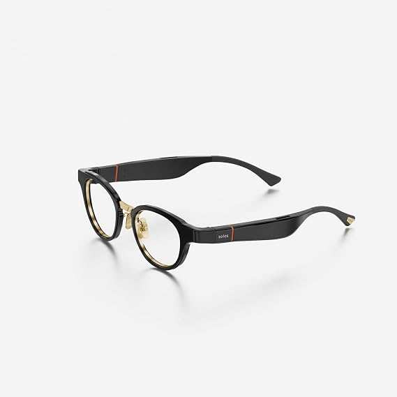SOLOS AI Smart Glasses | AirGo A5 5th Gen | Hydro 15 Titanium & Shiny Black | Integrated ChatGPT for Travel and Real Time Translation | Stereo Speakers | Blue Light | Compatible with iOS & Android