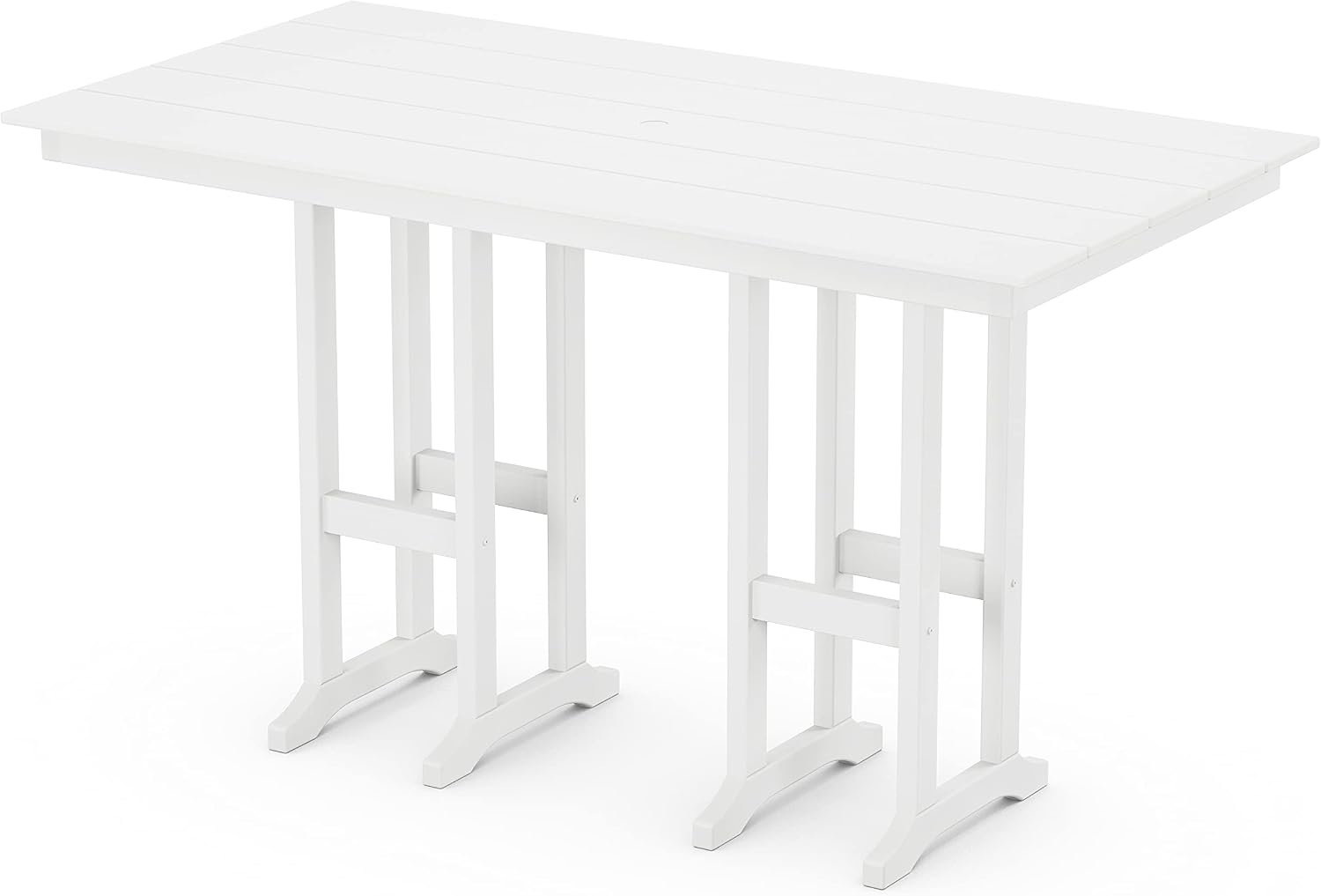 Trex Outdoor Furniture Monterey Bay Bar Table, Classic White
