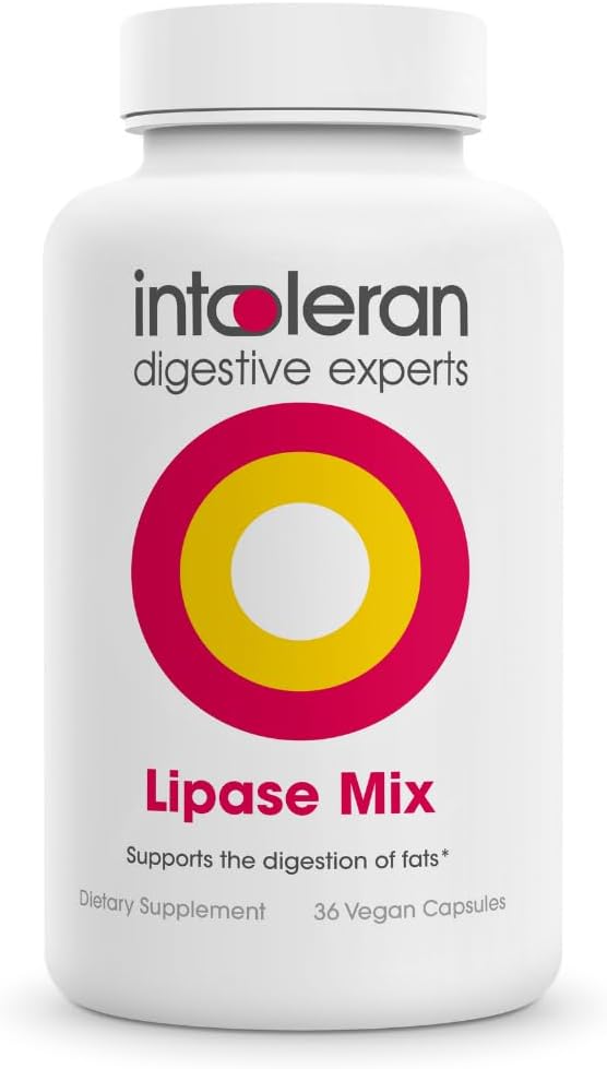 Intoleran Lipase Mix Digestive Enzymes 36 Capsules
