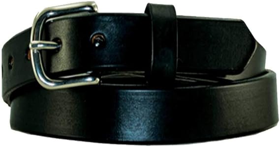 Yourtack 1" Plain Smooth Leather Dress Belt 100% USA Full Grain Leather Black Brown