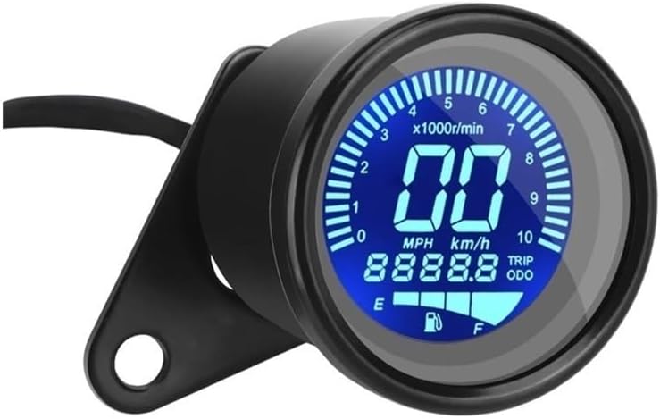 Motorbike Tacho Meter Instrument Motorcycle Speedometer Moto Dashboard LED Digital Indicator Tachometer Fuel Meter Vision Dial Odometer Universal Panel