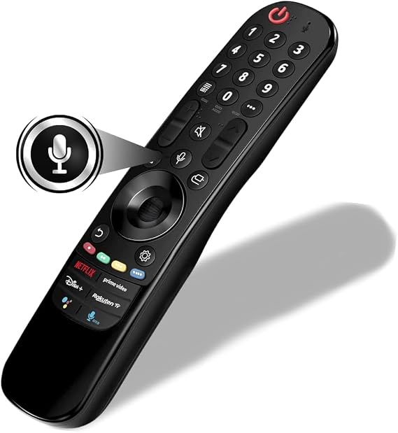 Universal LG Magic Remote with Pointer & Voice Function MR23GA MR22GA MR21GA | Replacement LG TV Remote | LG Remote Control Compatible with Smart TV Models | Netflix Prime Video Hot Keys, Google/Alexa