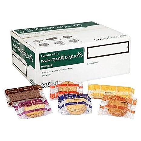 Lichfields Assortment Mini Pack Biscuits 100 Packs