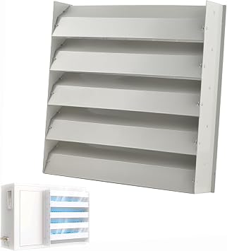 Adjustable Flow Deflector for Air Conditioner Outdoor Unit, AC Split Unit Air Deflector, Vent Baffle Shield(45cm/18in)