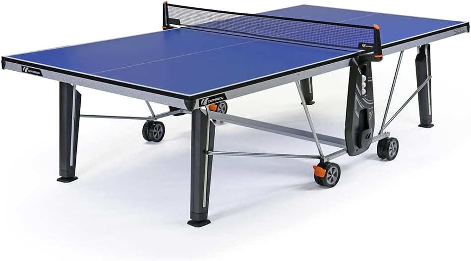 Cornilleau - 500 Indoor Table Tennis Table – 22mm Top for Excellent Bounce – Foldable – Solo Play Possible – Includes Net – Blue