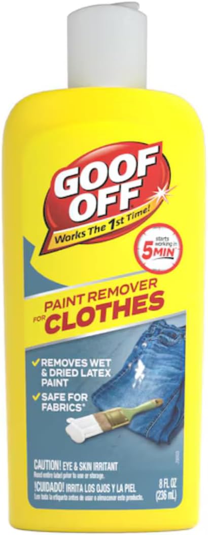 Carpet Paint & Stain Remover 8 oz | Professional Cleaner for Rugs & Upholstery | Removes Latex Paint, Acrylic & Tough Stains